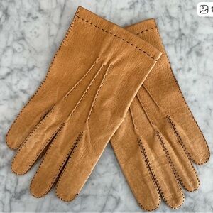 Daniel Hays Classic Tan Leather Gloves Large